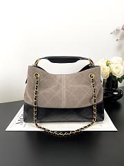 Fortok Chanel Suede Calfskin Small Coco Base Shopping Bag 33×12×24cm - 4