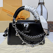 Fortok Louis Vuitton Capucines East-West Bag Black 22*8*12cm  - 1