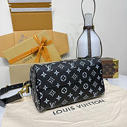 Fortok Louis Vuitton Speedy P9 Bandoulière Black 25*15*15cm  - 5