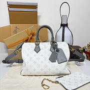 Fortok Louis Vuitton Speedy P9 Bandoulière White 25*15*15cm  - 1