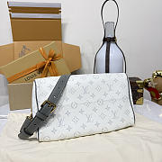 Fortok Louis Vuitton Speedy P9 Bandoulière White 25*15*15cm  - 6