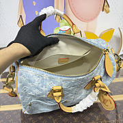 Fortok Louis Vuitton Speedy Soft 30 Monogram Denim Canvas 34*19*22cm - 4