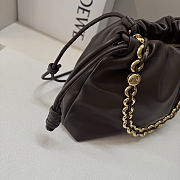 Fortok Loewe Flamenco Clutch Large Nappa Calfskin Chocolate 41*9*26cm - 5