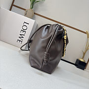 Fortok Loewe Flamenco Clutch Large Nappa Calfskin Chocolate 41*9*26cm - 3