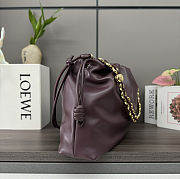 Fortok Loewe Flamenco Clutch Large Nappa Calfskin Burgundy 41*9*26cm - 4