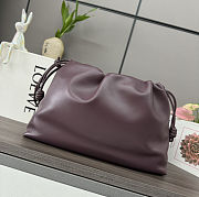 Fortok Loewe Flamenco Clutch Large Nappa Calfskin Burgundy 41*9*26cm - 2
