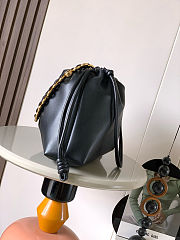 Fortok Loewe Flamenco Clutch Large Nappa Calfskin Black 41*9*26cm - 5