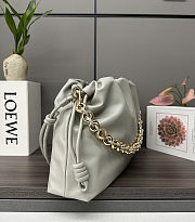 Fortok Loewe Flamenco Clutch Large Nappa Calfskin Grey 41*9*26cm - 6