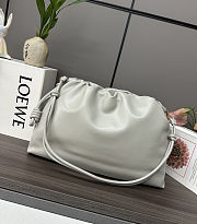 Fortok Loewe Flamenco Clutch Large Nappa Calfskin Grey 41*9*26cm - 4