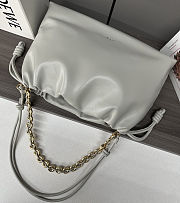 Fortok Loewe Flamenco Clutch Large Nappa Calfskin Grey 41*9*26cm - 2