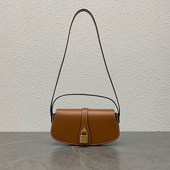 Fortok Celine Tabou Crossbody Handbag Brown 18 x 8 x 5cm