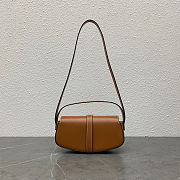 Fortok Celine Tabou Crossbody Handbag Brown 18 x 8 x 5cm - 3