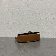 Fortok Celine Tabou Crossbody Handbag Brown 18 x 8 x 5cm - 5