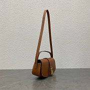 Fortok Celine Tabou Crossbody Handbag Brown 18 x 8 x 5cm - 6
