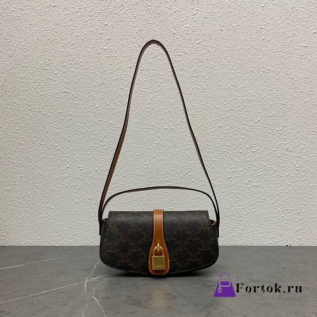 Fortok Celine Tabou Crossbody Handbag Triomphe 18 x 8 x 5cm - 1