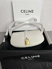 Fortok Celine Tabou Crossbody Handbag White 18 x 8 x 5cm - 1