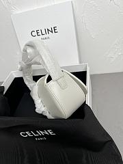 Fortok Celine Tabou Crossbody Handbag White 18 x 8 x 5cm - 6