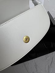 Fortok Celine Tabou Crossbody Handbag White 18 x 8 x 5cm - 5