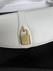 Fortok Celine Tabou Crossbody Handbag White 18 x 8 x 5cm - 4