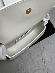 Fortok Celine Tabou Crossbody Handbag White 18 x 8 x 5cm - 2