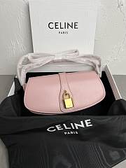 Fortok Celine Tabou Crossbody Handbag Pink 18 x 8 x 5cm - 1