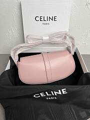 Fortok Celine Tabou Crossbody Handbag Pink 18 x 8 x 5cm - 3