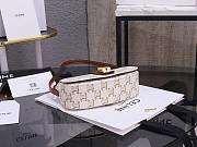 Fortok Celine Tabou Crossbody Handbag White Triomphe 18 x 8 x 5cm - 2