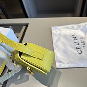 Fortok Celine Tabou Crossbody Handbag Yellow 20*11*6cm - 5
