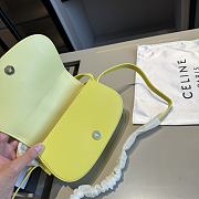 Fortok Celine Tabou Crossbody Handbag Yellow 20*11*6cm - 3