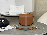Fortok Celine Small 16 Wallet On Chain Tan Calfskin 14x11x5cm - 5
