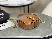 Fortok Celine Small 16 Wallet On Chain Tan Calfskin 14x11x5cm - 4