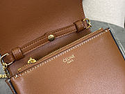 Fortok Celine Small 16 Wallet On Chain Tan Calfskin 14x11x5cm - 2