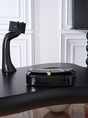 Fortok Saint Laurent Mini Voltaire Shoulder Bag Gloss Black Patent Leather 17.5x13.5x5cm - 3