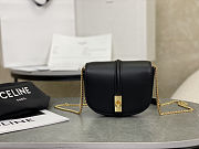 Fortok Celine Small 16 Wallet On Chain Black Calfskin 14x11x5cm - 1