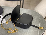 Fortok Celine Small 16 Wallet On Chain Black Calfskin 14x11x5cm - 3