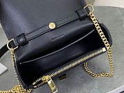 Fortok Celine Small 16 Wallet On Chain Black Calfskin 14x11x5cm - 2