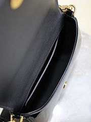 Fortok Saint Laurent Voltaire Gloss Black Patent Leather 17.5×21×8cm - 4