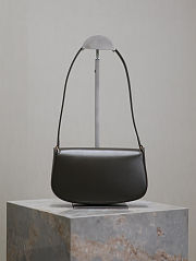 Fortok Saint Laurent Black Mini Voltaire Leather Shoulder Bag Grey 13.5x17.5x5cm - 4