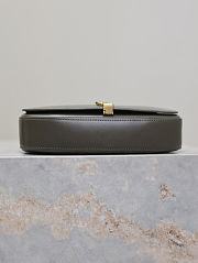 Fortok Saint Laurent Black Mini Voltaire Leather Shoulder Bag Grey 13.5x17.5x5cm - 2