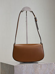 Fortok Saint Laurent Black Mini Voltaire Leather Shoulder Bag Tan 13.5x17.5x5cm - 5