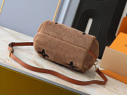 Fortok Louis Vuitton Speedy Bandoulière 25 Shearling Bag Brown 25x19x15cm - 6