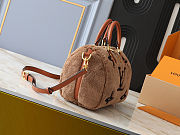 Fortok Louis Vuitton Speedy Bandoulière 25 Shearling Bag Brown 25x19x15cm - 4
