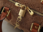 Fortok Louis Vuitton Speedy Bandoulière 25 Shearling Bag Brown 25x19x15cm - 2