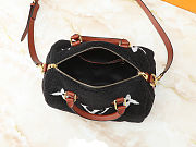 Fortok Louis Vuitton Speedy Bandoulière 25 Shearling Bag Black 25x19x15cm - 6