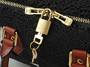 Fortok Louis Vuitton Speedy Bandoulière 25 Shearling Bag Black 25x19x15cm - 2