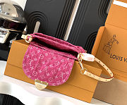 Fortok Louis Vuitton Sunset Bag Denim Pink 27 x 18 x 3cm - 4
