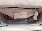 Fortok Dior Mini Lady Dior Bag Pink Cannage Lambskin Embroidered with Multicolor Doves & Roses Motif 18 x 15 x 7 cm - 4