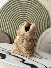 Fortok Chanel Raffia Tweed Tote Bag 48×35×17cm - 5