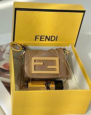 Fortok Fendi Nano Mamma Baguette Brown 10x3x7cm - 1