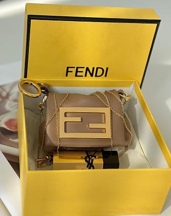 Fortok Fendi Nano Mamma Baguette Brown 10x3x7cm
